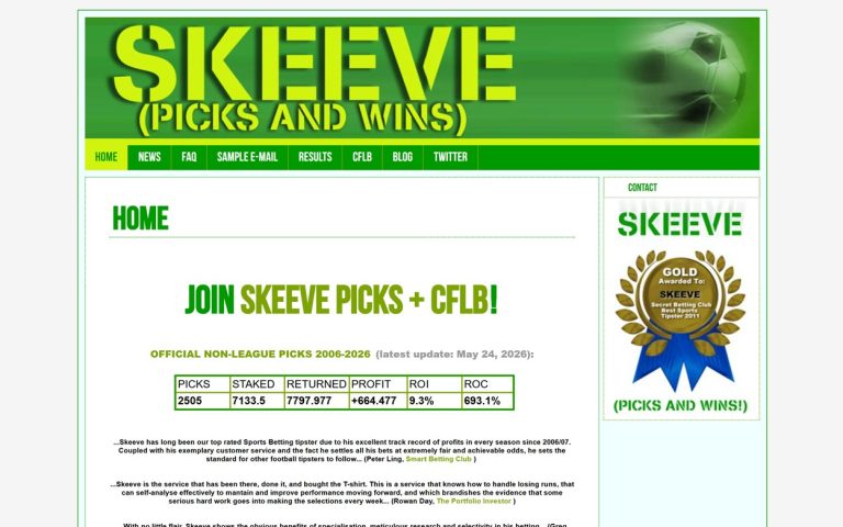 Skeeve Picks and Wins Review